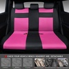image:imageCAR PASS 3D Foam Leather Car Seat Covers Two Front Seats only Air Cool Mesh Thick Seat Covers All Weather Car Seat Cover Comfort amp Protection for TruckSUVSedanVan Airbag Compatible BlackBlack and Pink