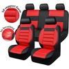 image:imageCAR PASS 3D Foam Leather Car Seat Covers Two Front Seats only Air Cool Mesh Thick Seat Covers All Weather Car Seat Cover Comfort amp Protection for TruckSUVSedanVan Airbag Compatible BlackBlack and Red