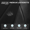 image:imageCAR PASS Airy Cool Momery Foam Seat Covers Leather Mesh Thick Car Seat Covers Front Seats 2 Universal FIT for CarsSUVTrucks ComfortDurableBreath Airbag Compatible All BlackBlackBlack