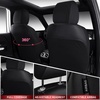 image:imageCAR PASS Airy Cool Momery Foam Seat Covers Leather Mesh Thick Car Seat Covers Front Seats 2 Universal FIT for CarsSUVTrucks ComfortDurableBreath Airbag Compatible All BlackBlackRed