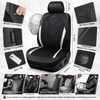 image:imageCAR PASS Airy Cool Momery Foam Seat Covers Leather Mesh Thick Car Seat Covers Front Seats 2 Universal FIT for CarsSUVTrucks ComfortDurableBreath Airbag Compatible All BlackBling Silver Glitter