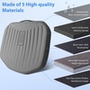 image:imageCAR PASS Leather Car Seat Cushion Comfortable Memory Foam Seat Cushions for Driving Waterproof Adult Booster Seat Cushion for Cars Truck Driver Automotive SUV Office Chair Handheld 3 Inches BlackGray