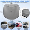 image:imageCAR PASS Leather Car Seat Cushion Comfortable Memory Foam Seat Cushions for Driving Waterproof Adult Booster Seat Cushion for Cars Truck Driver Automotive SUV Office Chair Handheld 3 Inches BlackGray