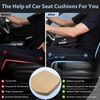 image:imageCAR PASS Leather Car Seat Cushion Comfortable Memory Foam Seat Cushions for Driving Waterproof Adult Booster Seat Cushion for Cars Truck Driver Automotive SUV Office Chair Handheld 3 Inches BlackBeige