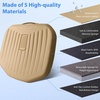 image:imageCAR PASS Leather Car Seat Cushion Comfortable Memory Foam Seat Cushions for Driving Waterproof Adult Booster Seat Cushion for Cars Truck Driver Automotive SUV Office Chair Handheld 3 Inches BlackBeige