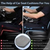 image:imageCAR PASS Leather Car Seat Cushion Comfortable Memory Foam Seat Cushions for Driving Waterproof Adult Booster Seat Cushion for Cars Truck Driver Automotive SUV Office Chair Handheld 3 Inches BlackGray