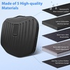 image:imageCAR PASS Leather Car Seat Cushion Comfortable Memory Foam Seat Cushions for Driving Waterproof Adult Booster Seat Cushion for Cars Truck Driver Automotive SUV Office Chair Handheld 3 Inches BlackAll Black