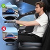 image:imageCAR PASS Leather Car Seat Cushion Comfortable Memory Foam Seat Cushions for Driving Waterproof Adult Booster Seat Cushion for Cars Truck Driver Automotive SUV Office Chair Handheld 3 Inches BlackGray