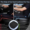 image:imageCAR PASS Leather Car Seat Cushion Comfortable Memory Foam Seat Cushions for Driving Waterproof Adult Booster Seat Cushion for Cars Truck Driver Automotive SUV Office Chair Handheld 3 Inches BlackAll Black