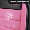 image:imageCAR PASS Memory Foam Seat Covers Front Airy Cool Mesh Thick Car Seat Covers Leather Car Seat Covers Front Seats Airbag Compatible Universal Automotive Comfort for Most Cars Trucks SUV Blackpink