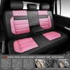 image:imageCAR PASS Memory Foam Seat Covers Front Airy Cool Mesh Thick Car Seat Covers Leather Car Seat Covers Front Seats Airbag Compatible Universal Automotive Comfort for Most Cars Trucks SUV Blackpink