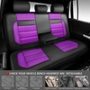image:imageCAR PASS Memory Foam Seat Covers Front Airy Cool Mesh Thick Car Seat Covers Leather Car Seat Covers Front Seats Airbag Compatible Universal Automotive Comfort for Most Cars Trucks SUV Blackpurple