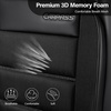 image:imageCAR PASS Memory Foam Seat Covers Front Airy Cool Mesh Thick Car Seat Covers Leather Car Seat Covers Front Seats Airbag Compatible Universal Automotive Comfort for Most Cars Trucks SUV Blackblack