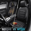image:imageCAR PASS Memory Foam Seat Covers Front Airy Cool Mesh Thick Car Seat Covers Leather Car Seat Covers Front Seats Airbag Compatible Universal Automotive Comfort for Most Cars Trucks SUV BlackCharcoal Gray
