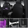 image:imageCAR PASS Memory Foam Seat Covers Front Airy Cool Mesh Thick Car Seat Covers Leather Car Seat Covers Front Seats Airbag Compatible Universal Automotive Comfort for Most Cars Trucks SUV Blackpurple