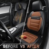 image:imageCAR PASS Memory Foam Seat Covers Front Airy Cool Mesh Thick Car Seat Covers Leather Car Seat Covers Front Seats Airbag Compatible Universal Automotive Comfort for Most Cars Trucks SUV Blackbrown black