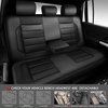 image:imageCAR PASS Memory Foam Seat Covers Front Airy Cool Mesh Thick Car Seat Covers Leather Car Seat Covers Front Seats Airbag Compatible Universal Automotive Comfort for Most Cars Trucks SUV Blackblack all