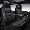 image:imageCAR PASS Memory Foam Seat Covers Front Airy Cool Mesh Thick Car Seat Covers Leather Car Seat Covers Front Seats Airbag Compatible Universal Automotive Comfort for Most Cars Trucks SUV BlackCharcoal Gray
