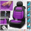 image:imageCAR PASS Memory Foam Seat Covers Front Airy Cool Mesh Thick Car Seat Covers Leather Car Seat Covers Front Seats Airbag Compatible Universal Automotive Comfort for Most Cars Trucks SUV Blackpurple