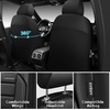 image:imageCAR PASS Memory Foam Seat Covers Front Airy Cool Mesh Thick Car Seat Covers Leather Car Seat Covers Front Seats Airbag Compatible Universal Automotive Comfort for Most Cars Trucks SUV BlackCharcoal Gray