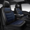 image:imageCAR PASS Memory Foam Seat Covers Front Airy Cool Mesh Thick Car Seat Covers Leather Car Seat Covers Front Seats Airbag Compatible Universal Automotive Comfort for Most Cars Trucks SUV Blackbalck and blue