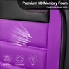 image:imageCAR PASS Memory Foam Seat Covers Front Airy Cool Mesh Thick Car Seat Covers Leather Car Seat Covers Front Seats Airbag Compatible Universal Automotive Comfort for Most Cars Trucks SUV Blackpurple