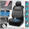image:imageCAR PASS Memory Foam Seat Covers Front Airy Cool Mesh Thick Car Seat Covers Leather Car Seat Covers Front Seats Airbag Compatible Universal Automotive Comfort for Most Cars Trucks SUV BlackBlack Gray
