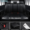 image:imageCAR PASS Nappa Leather Seat Covers Universal FIT Piping Leather Car Seat Covers Full Set for CarsSUVTruck 3D Foam Waterproof Luxury Seat Covers 5 Seats Comfort Durable Airbag Compatible Black RedBlack