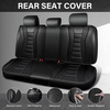 image:imageCAR PASS Nappa Leather Seat Covers Universal FIT Piping Leather Car Seat Covers Full Set for CarsSUVTruck 3D Foam Waterproof Luxury Seat Covers 5 Seats Comfort Durable Airbag Compatible Black RedBlackHP