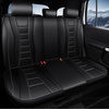 image:imageCAR PASS Nappa Leather Seat Covers Universal FIT Piping Leather Car Seat Covers Full Set for CarsSUVTruck 3D Foam Waterproof Luxury Seat Covers 5 Seats Comfort Durable Airbag Compatible Black RedBlackHP