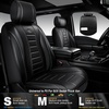 image:imageCAR PASS Nappa Leather Seat Covers Universal FIT Piping Leather Car Seat Covers Full Set for CarsSUVTruck 3D Foam Waterproof Luxury Seat Covers 5 Seats Comfort Durable Airbag Compatible Black RedBlack Grey