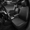 image:imageCAR PASS Pink Leather Seat Cover Automotive Breathable Universal Car Seat Cover Set PackageSuper 5mm Sponge InsideAirbag Compatible Interior Cover Cute for Women Car Truck Van All PinkSolid Black