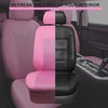 image:imageCAR PASS Pink Leather Seat Cover Automotive Breathable Universal Car Seat Cover Set PackageSuper 5mm Sponge InsideAirbag Compatible Interior Cover Cute for Women Car Truck Van All PinkPink