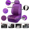 image:imageCAR PASS Pink Leather Seat Cover Automotive Breathable Universal Car Seat Cover Set PackageSuper 5mm Sponge InsideAirbag Compatible Interior Cover Cute for Women Car Truck Van All PinkPurple