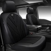 image:imageCAR PASS Airy Cool Momery Foam Seat Covers Leather Mesh Thick Car Seat Covers Front Seats 2 Universal FIT for CarsSUVTrucks ComfortDurableBreath Airbag Compatible All BlackBlackBlack