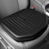 image:imageCAR PASS Leather Car Seat Cushion Comfortable Memory Foam Seat Cushions for Driving Waterproof Adult Booster Seat Cushion for Cars Truck Driver Automotive SUV Office Chair Handheld 3 Inches BlackAll Black
