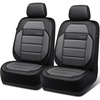 image:imageCAR PASS Memory Foam Seat Covers Front Airy Cool Mesh Thick Car Seat Covers Leather Car Seat Covers Front Seats Airbag Compatible Universal Automotive Comfort for Most Cars Trucks SUV BlackBlack Gray