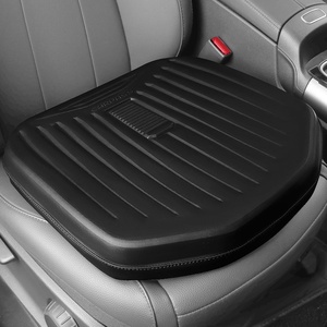 image:imageCAR PASS Leather Car Seat Cushion Comfortable Memory Foam Seat Cushions for Driving Waterproof Adult Booster Seat Cushion for Cars Truck Driver Automotive SUV Office Chair Handheld 3 Inches BlackAll Black