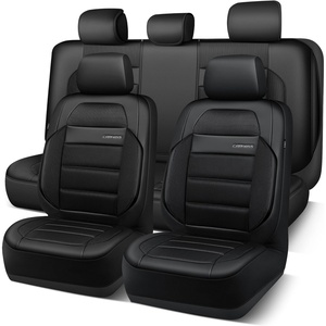 image:imageCAR PASS Memory Foam Seat Covers Front Airy Cool Mesh Thick Car Seat Covers Leather Car Seat Covers Front Seats Airbag Compatible Universal Automotive Comfort for Most Cars Trucks SUV Blackblack all
