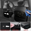 image:imageCAR PASS Nappa Leather Car Seat Covers Full Set Faux Leather Black  Luxury Nappa Leather360 Full ProtectionWater resistant3D Foam ComfortUniversal Fit for Most Cars SUV TruckScratch proof